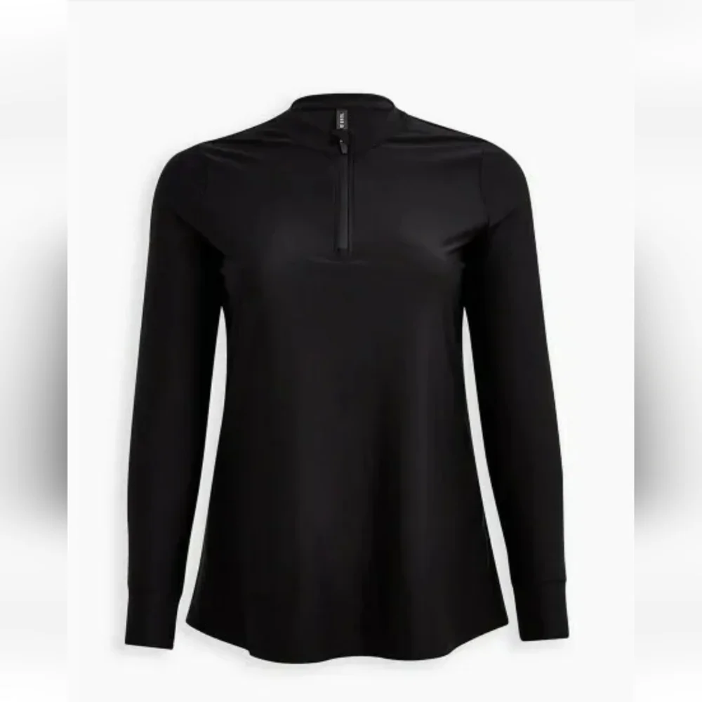 Torrid Black Rashguard Rash Guard Tunic Swim Surf Cover-up Top Size 4X NWOT - Picture 3 of 3